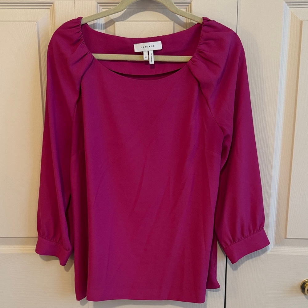 Lark & Ro Women's Magenta Blouse